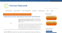 Desktop Screenshot of hormon-netzwerk.de