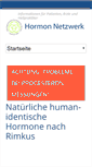 Mobile Screenshot of hormon-netzwerk.de