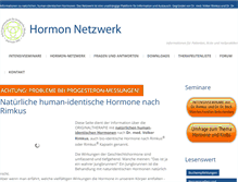 Tablet Screenshot of hormon-netzwerk.de